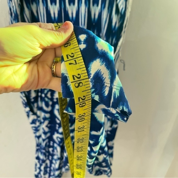 Boston Proper Blue White Tank Jumpsuit Jumper Playsuit Size 10 - Picture 12 of 13